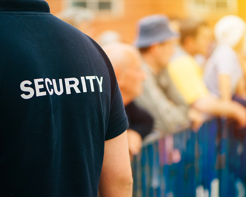 security on t-shirt